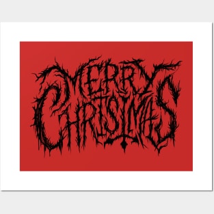 Death Metal Merry Christmas Posters and Art